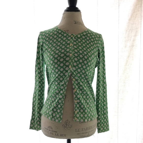 Charter Club Green Cardigan PM - Picture 4 of 10